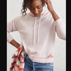 Anthropologie Cashmere Love Stitched Sweater NWT Valentine's Day XS JB
